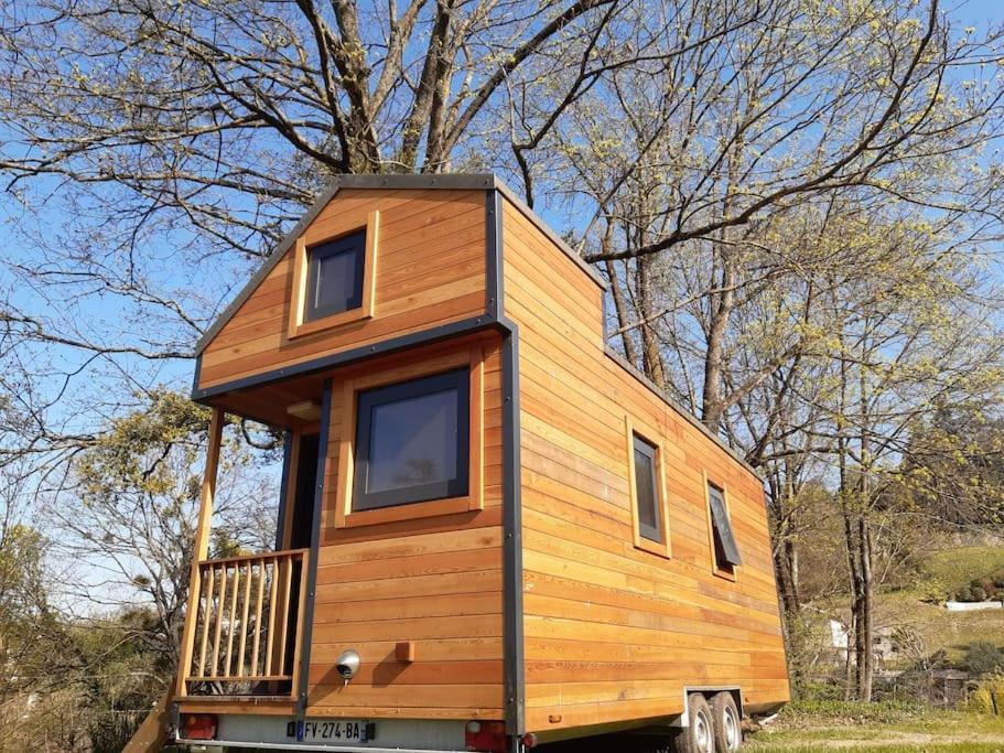 Micro Maison Bois / Tiny House Au Calme Крест Екстериор снимка